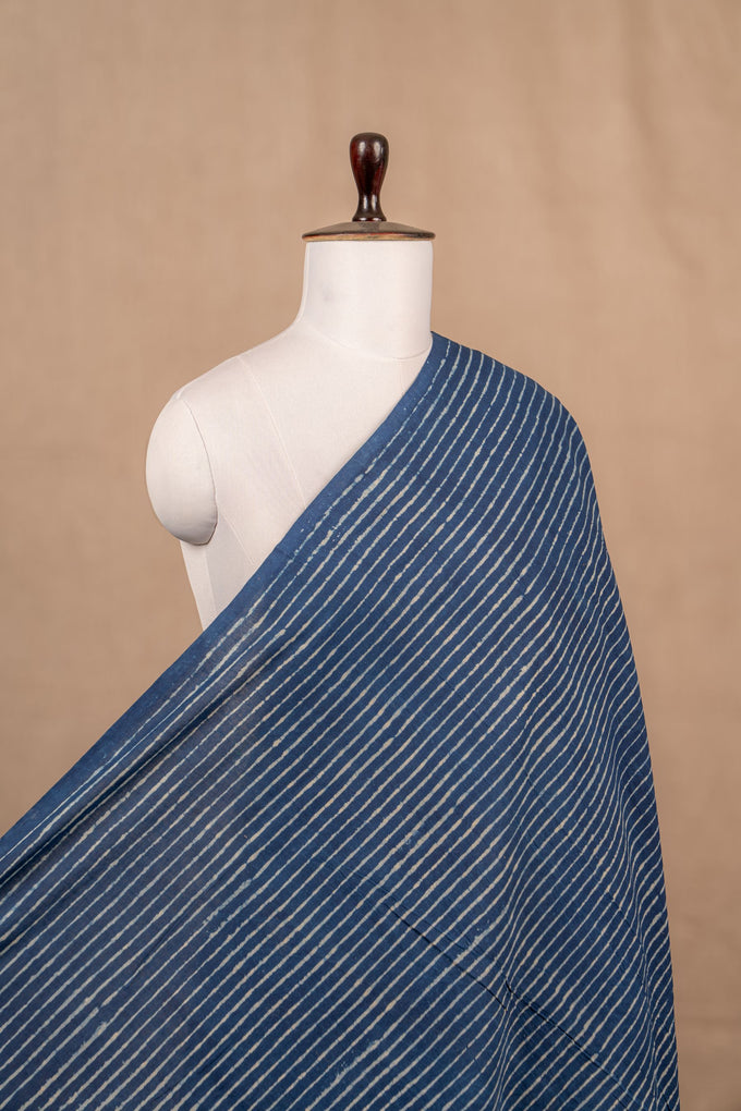 Indigo Dabu & Bagru Cotton Block Print