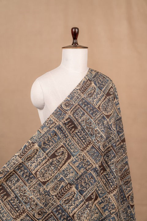 Blue Kalamkari Handblock Cotton Block Print