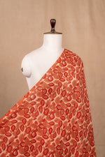 Peach Vanaspati Block Print Cotton Block Print