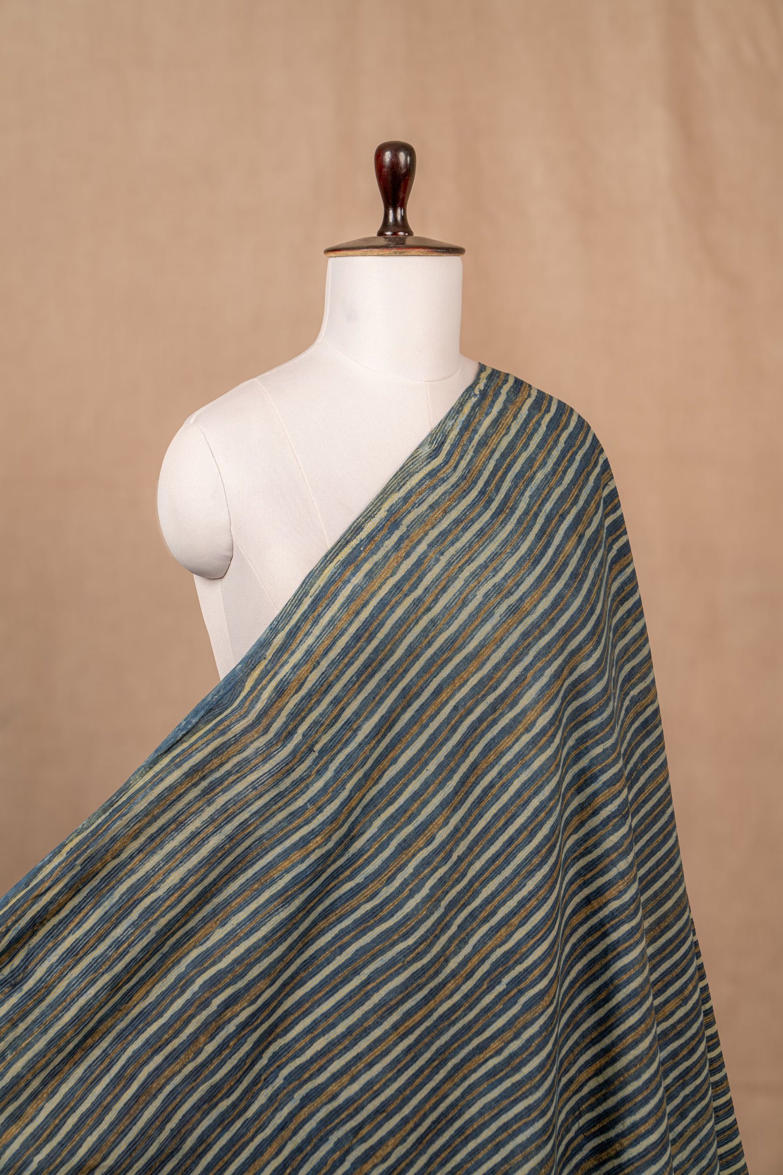 Blue Vanaspati Block Print Cotton Block Print