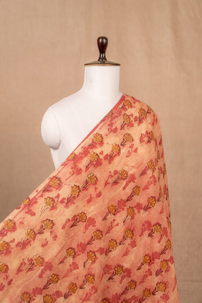 Pink Vanaspati Print Cotton Block Print