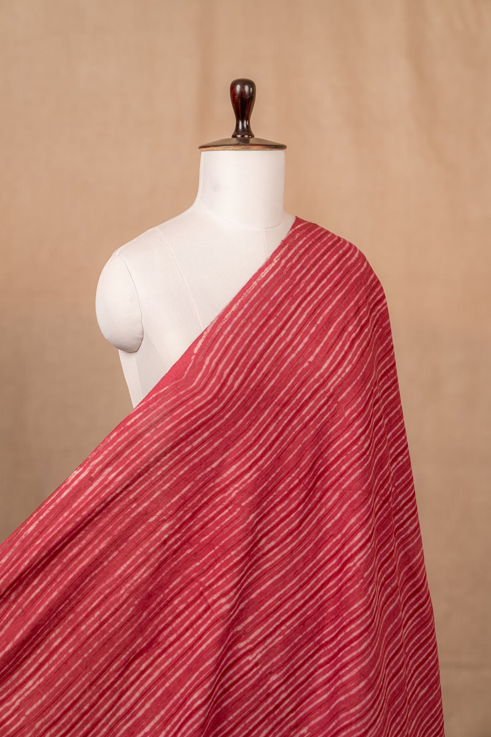Pink Bagru And Dabu Cotton Block Print