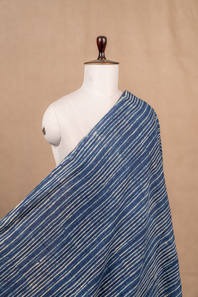 Indigo Bagru And Dabu Cotton Block Print