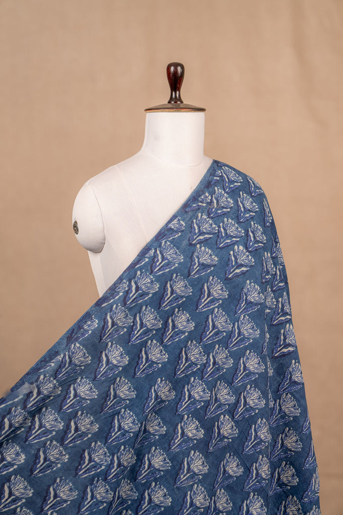 Indigo Bagru And Dabu Cotton Block Print
