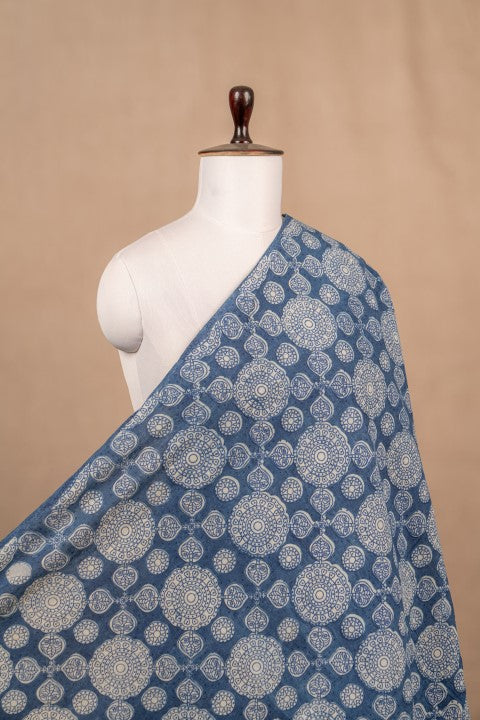 Indigo Bagru And Dabu Cotton Block Print