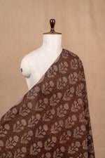 Brown Bagru And Dabu Cotton Block Print