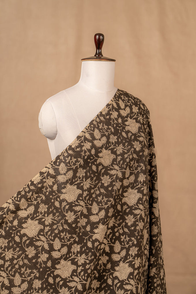 Black Bagru And Dabu Cotton Block Print