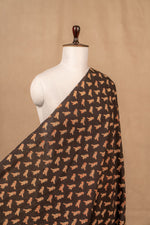 Black Bagru And Dabu Cotton Block Print