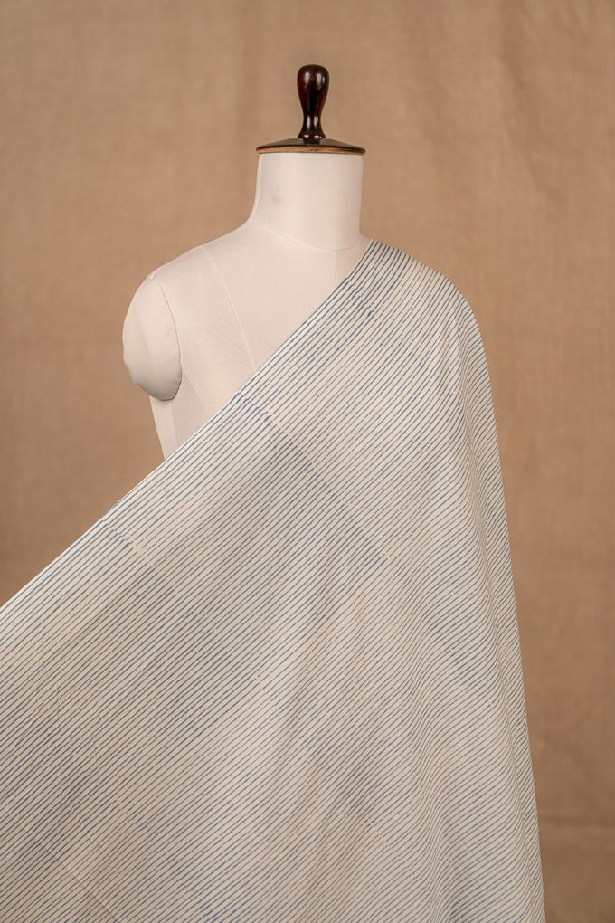 White Sanganeri Cotton Block Print