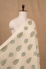 White Sanganeri Cotton Block Print
