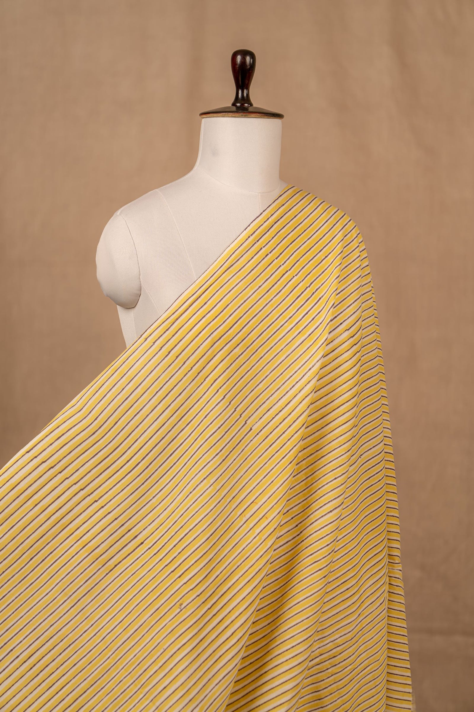 Off White Sanganeri Cotton Block Print