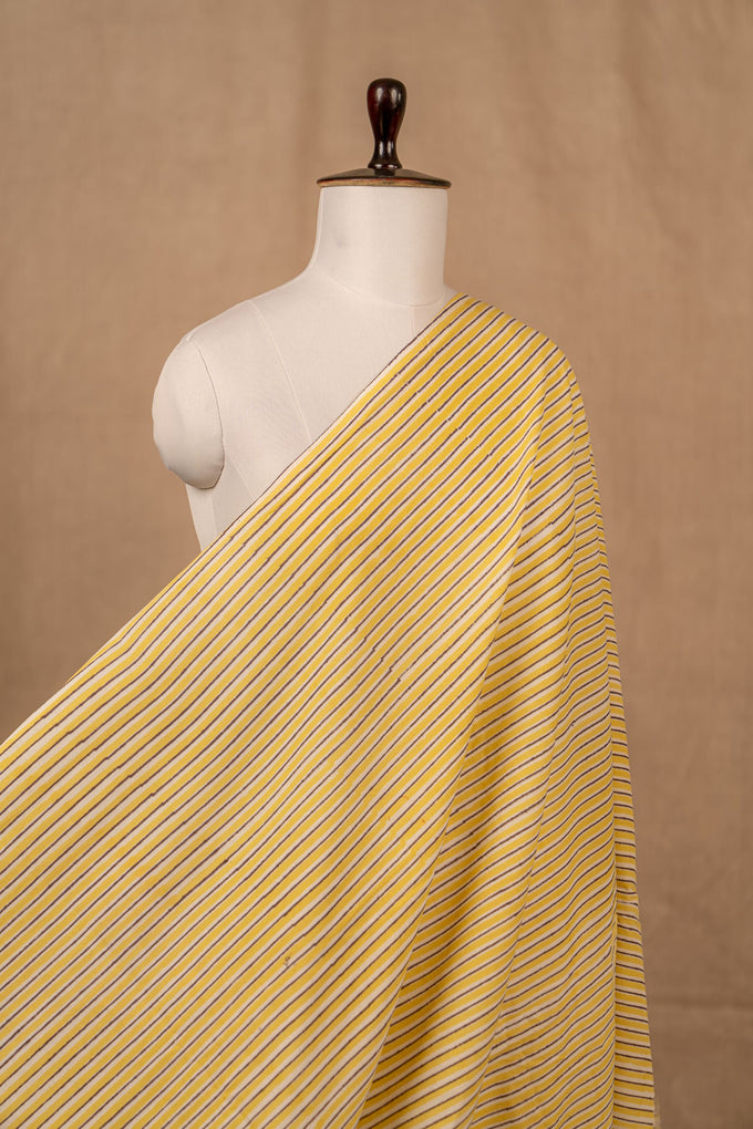 Off White Sanganeri Cotton Block Print