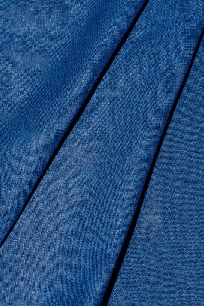 Blue Plain Linen Handloom
