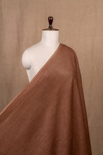 Brown Plain Linen Handloom