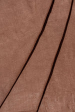 Brown Plain Linen Handloom