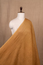 Ochre Yellow Plain Linen Handloom