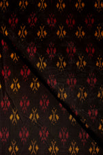 Black Ikat Mercerised Cotton Ikat