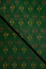 Green Ikat Mercerised Cotton Ikat
