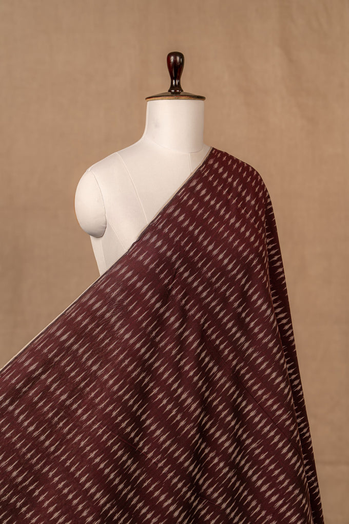 Wine Ikat Mercerised Cotton Ikat