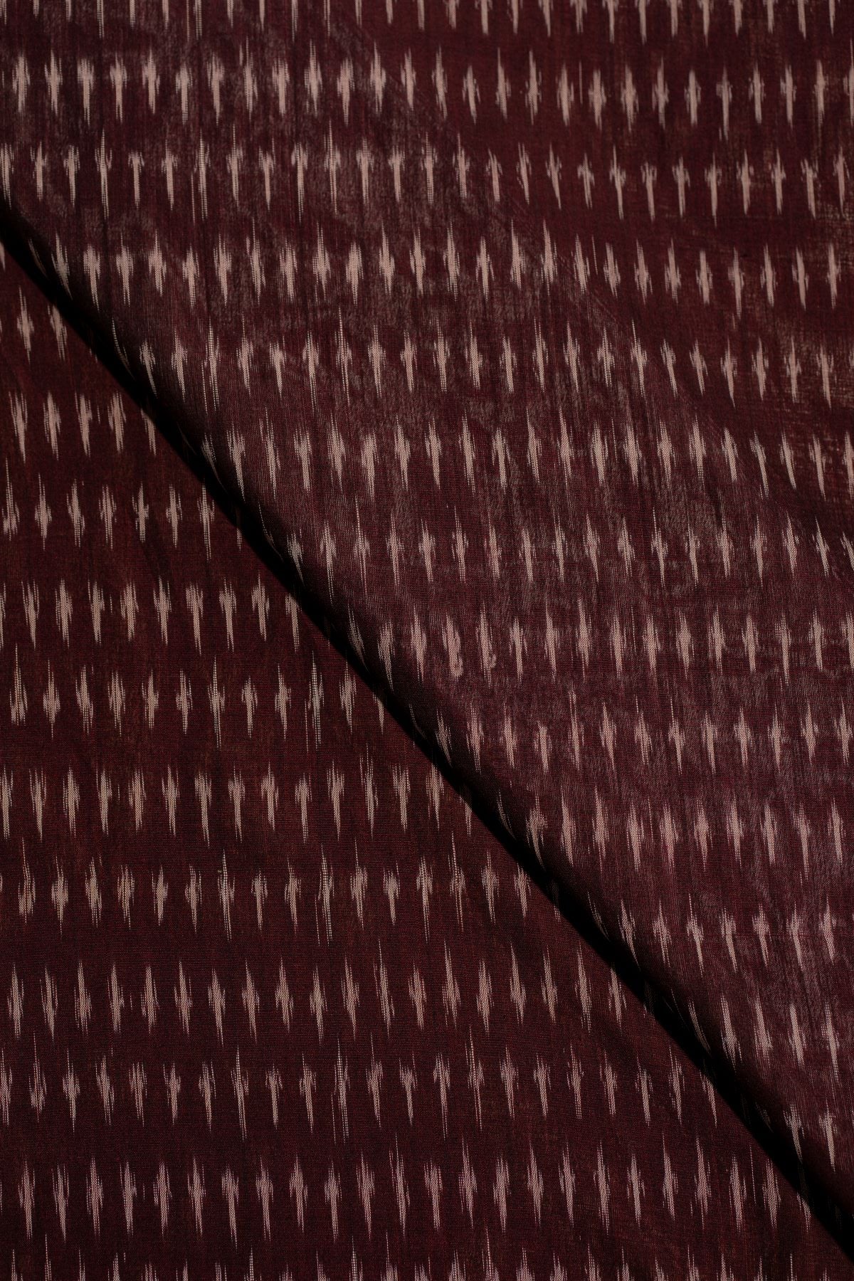 Wine Ikat Mercerised Cotton Ikat