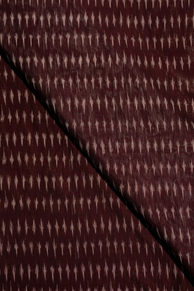 Wine Ikat Mercerised Cotton Ikat