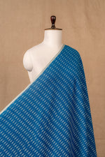Blue Ikat Mercerised Cotton Ikat