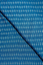 Blue Ikat Mercerised Cotton Ikat