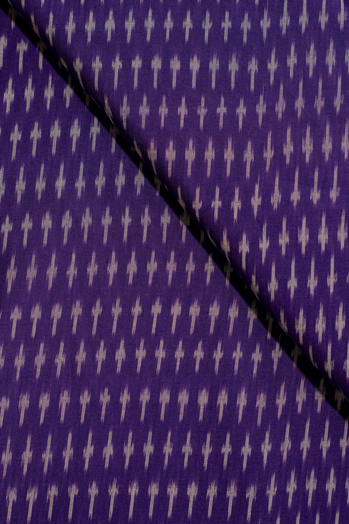 Purple Ikat Mercerised Cotton Ikat
