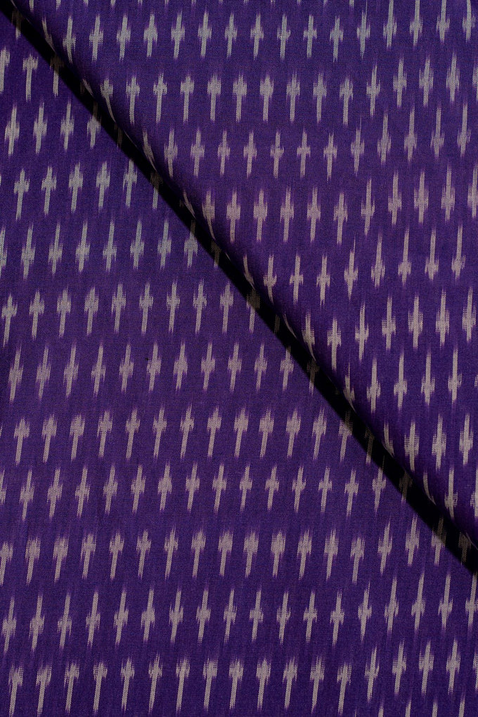 Purple Ikat Mercerised Cotton Ikat