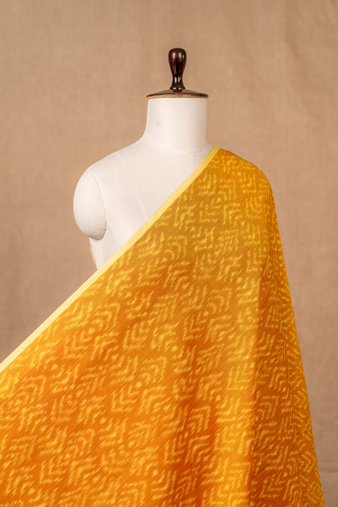 Orange Ikat Mercerised Cotton Ikat