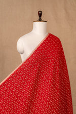 Red Ikat Mercerised Cotton Ikat