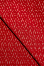 Red Ikat Mercerised Cotton Ikat