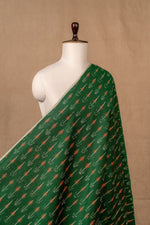 Green Ikat Mercerised Cotton Ikat