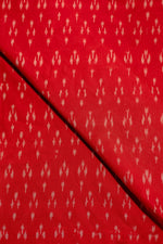 Red Ikat Mercerised Cotton Ikat