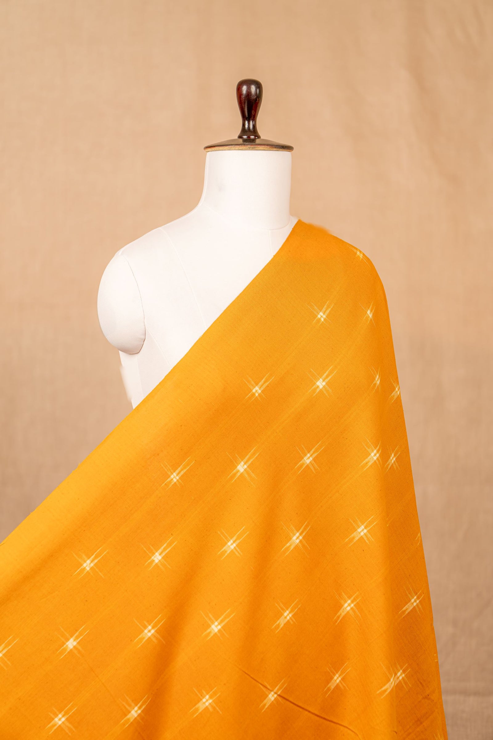 Yellow Double Ikat Cotton Ikat