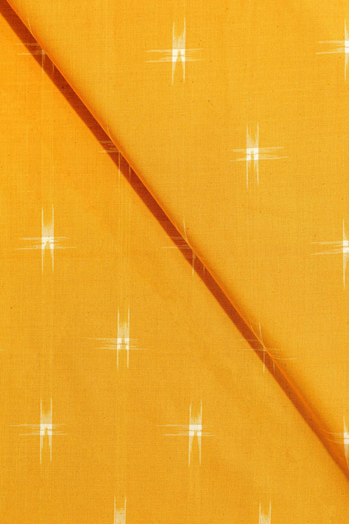 Yellow Double Ikat Cotton Ikat