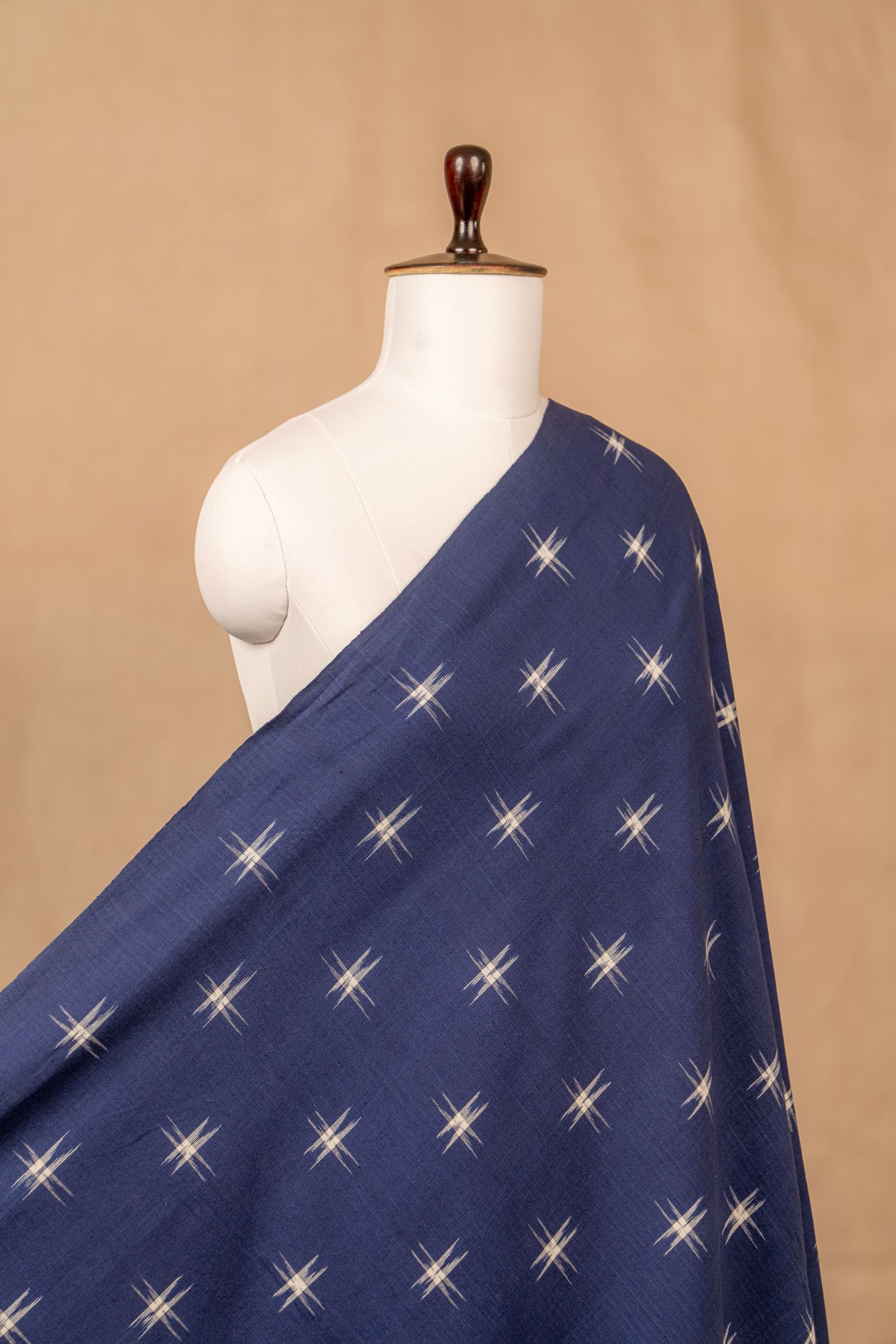 Blue Double Ikat Cotton Ikat