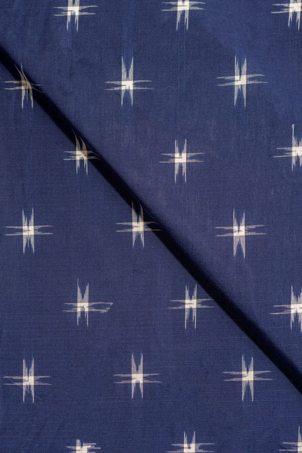 Blue Double Ikat Cotton Ikat