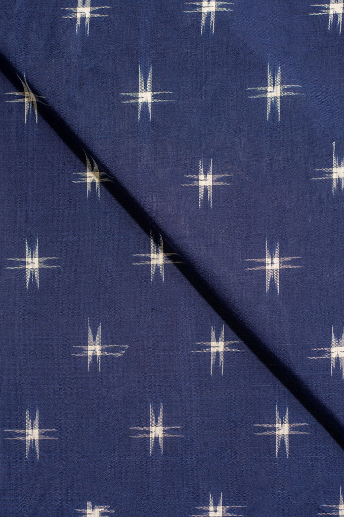 Blue Double Ikat Cotton Ikat