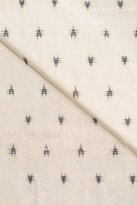 White Double Ikat Cotton Ikat