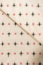 Off White Double Ikat Cotton Ikat