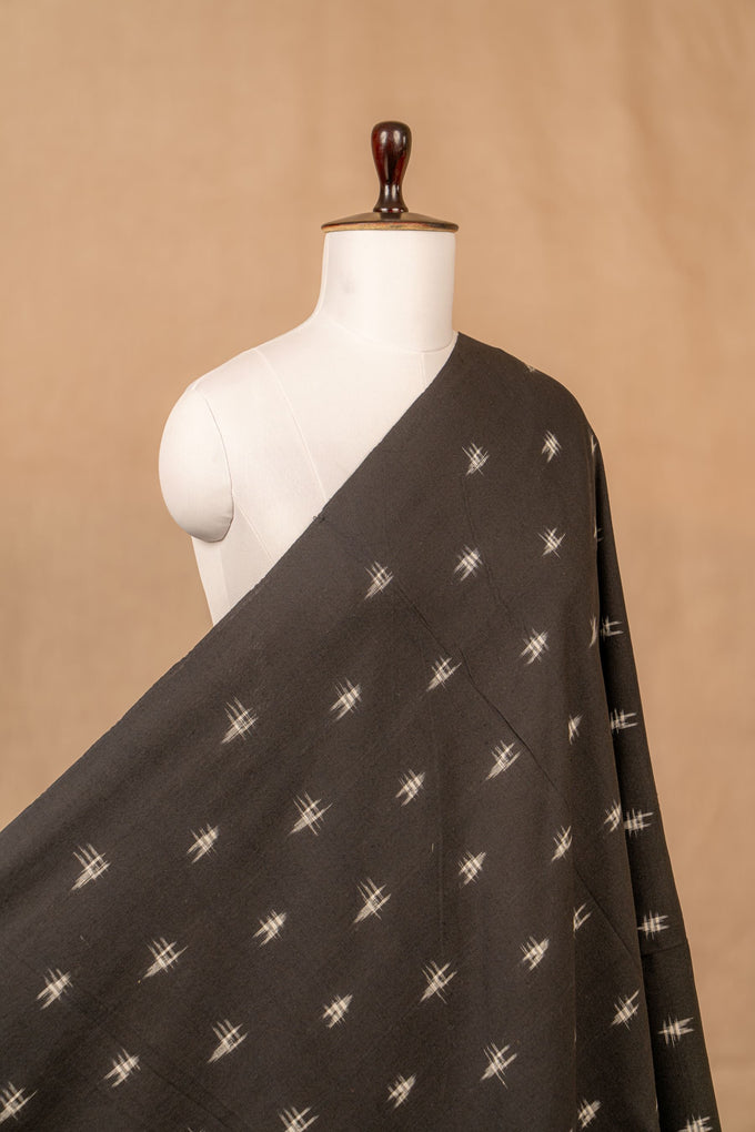Black Double Ikat Cotton Ikat