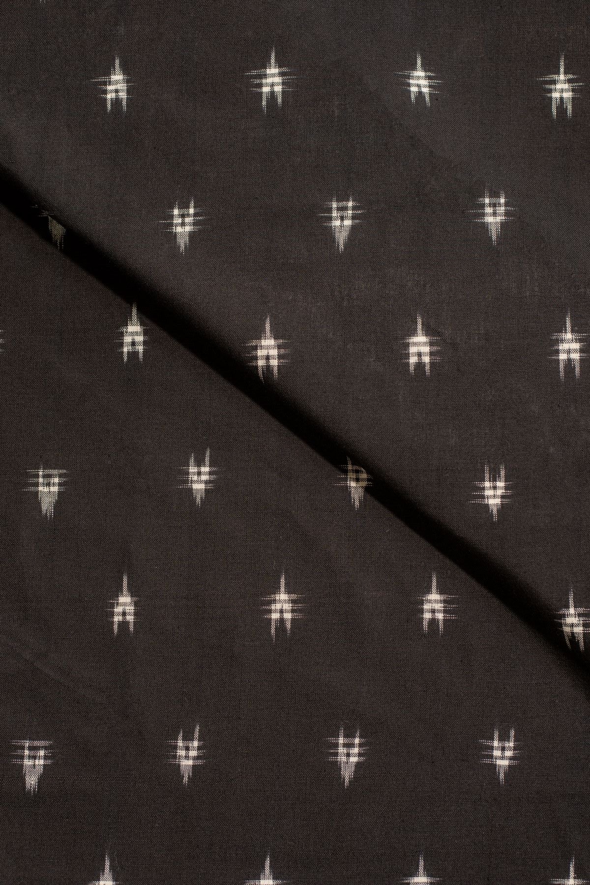 Black Double Ikat Cotton Ikat