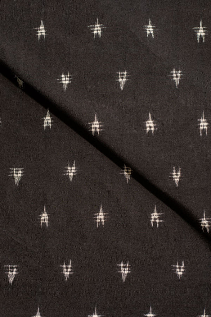 Black Double Ikat Cotton Ikat