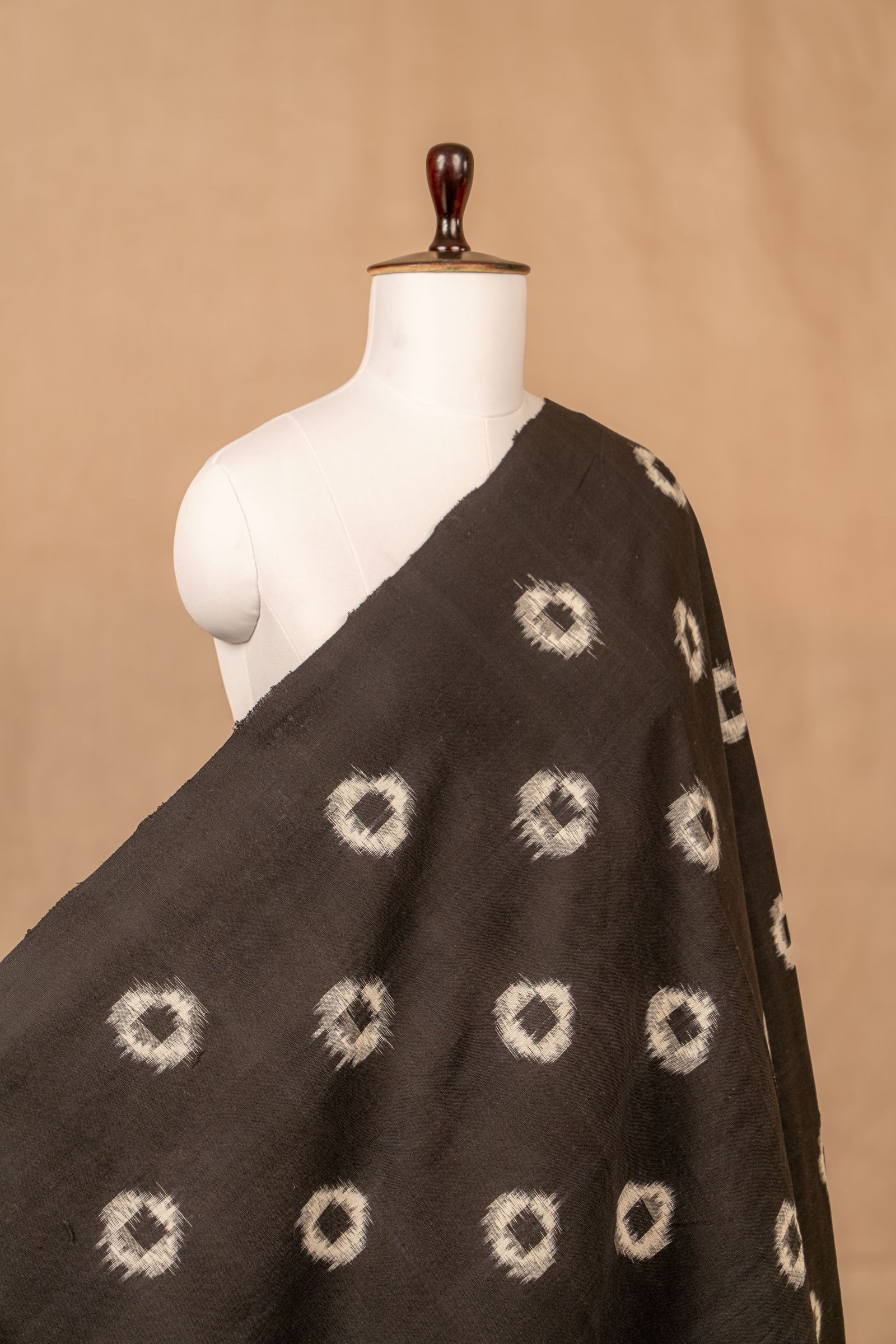 Black Double Ikat Cotton Ikat