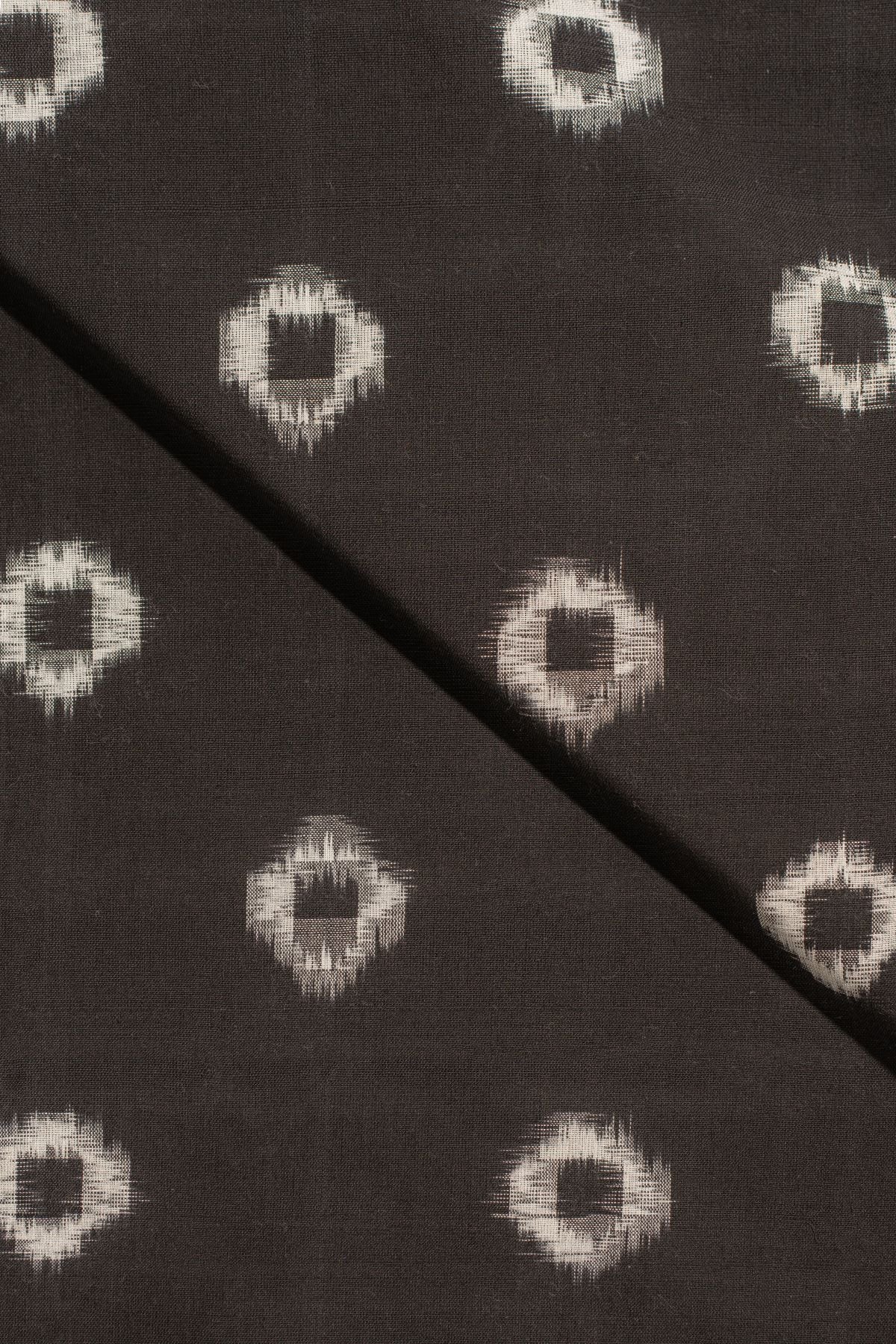 Black Double Ikat Cotton Ikat