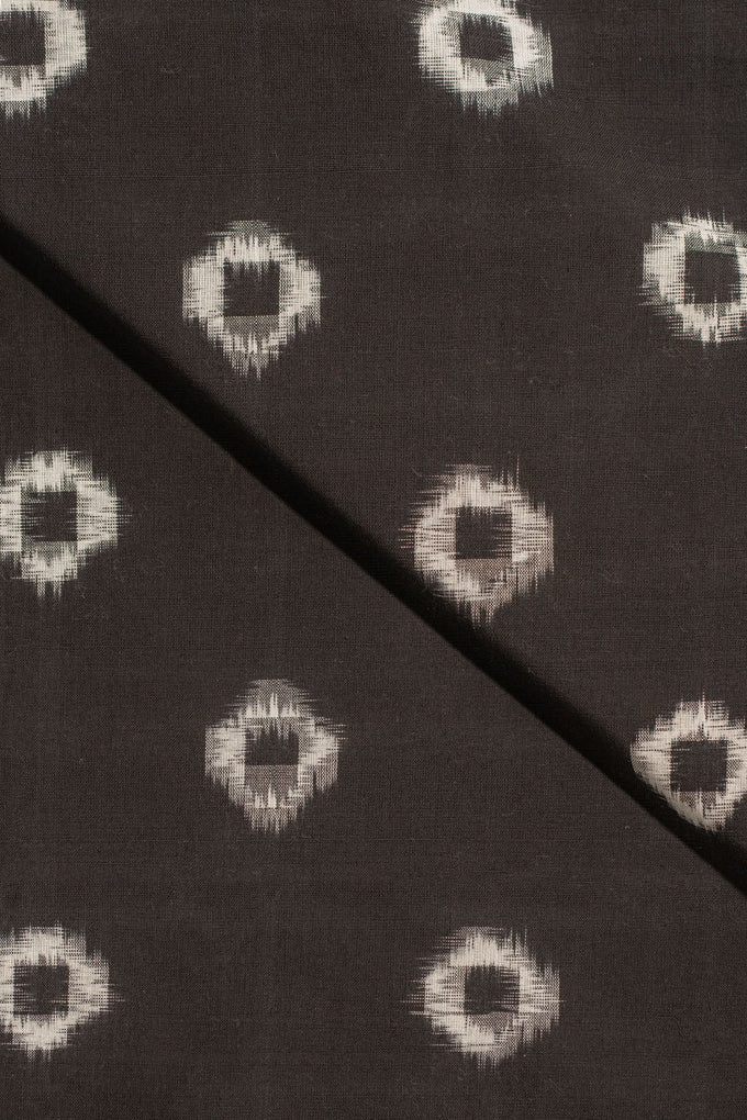 Black Double Ikat Cotton Ikat