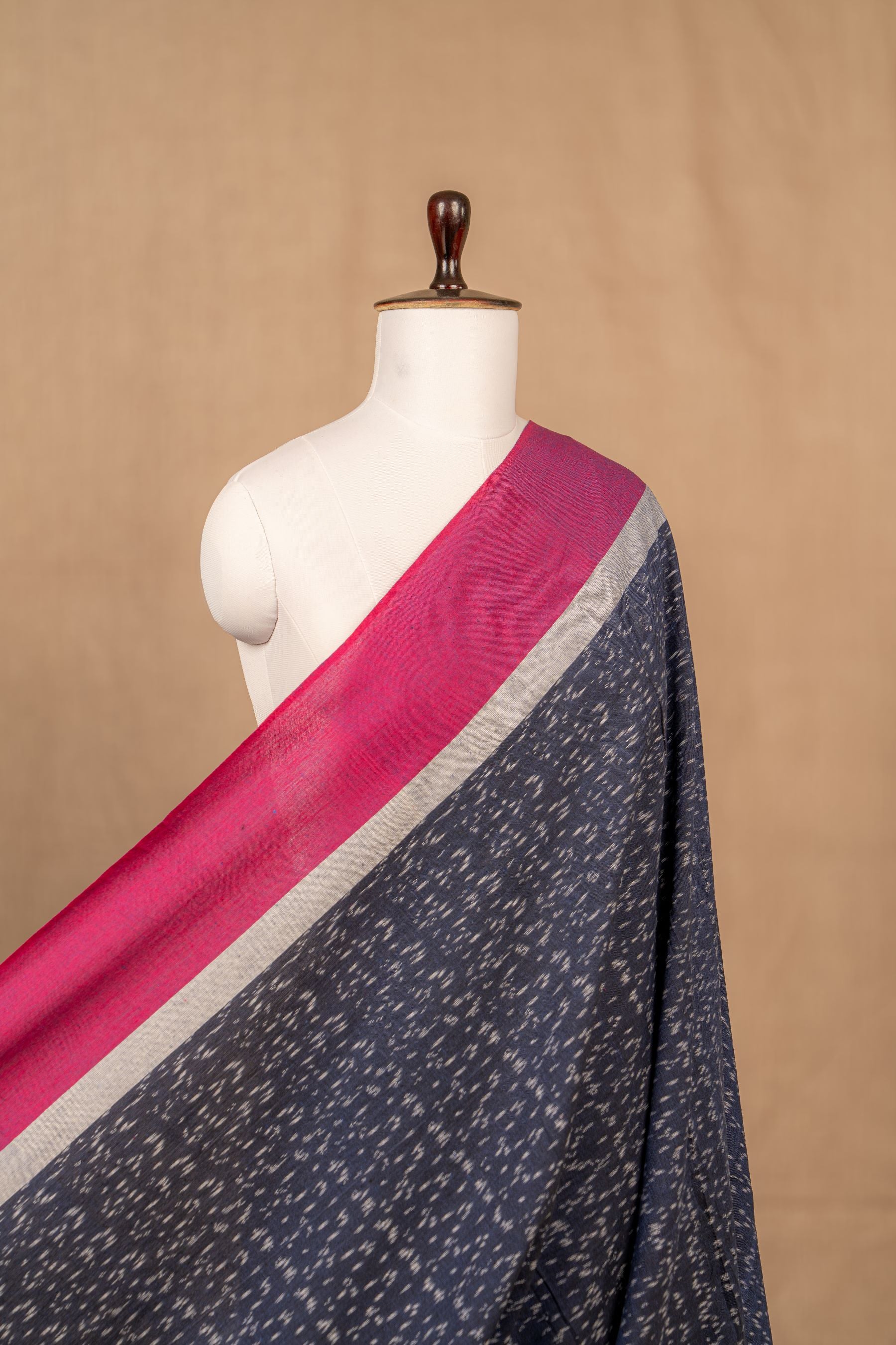 Blue Double Ikat Cotton Ikat