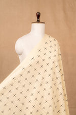 Off White Double Ikat Cotton Ikat