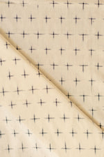 Off White Double Ikat Cotton Ikat